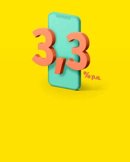 Úrok 3,3&nbsp;% p.a.
