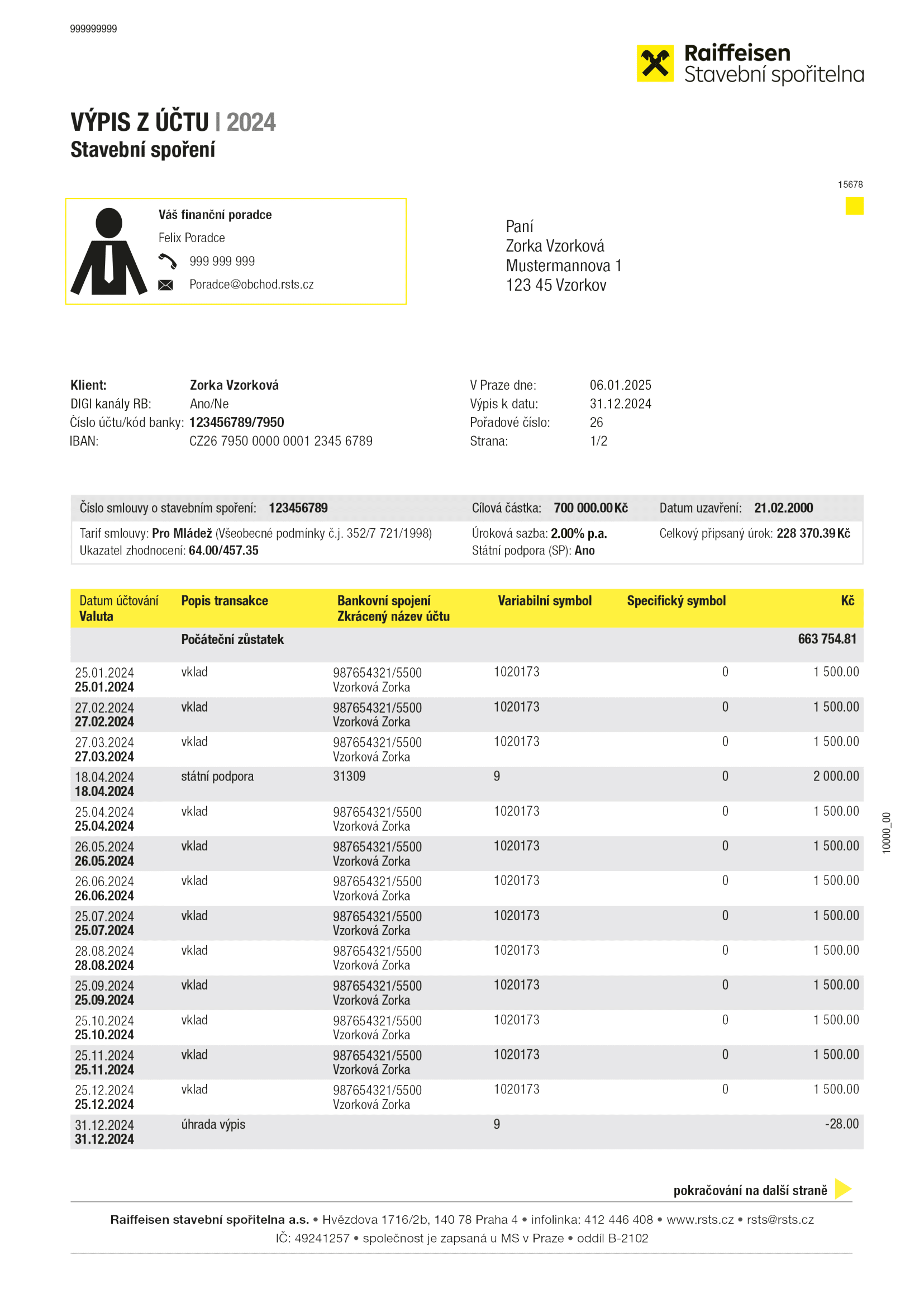 1.stavebná sporitelna internetbanking